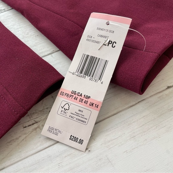 Le Suit One Button Jacket Cabaret Blazer Size 10 - Picture 3 of 7